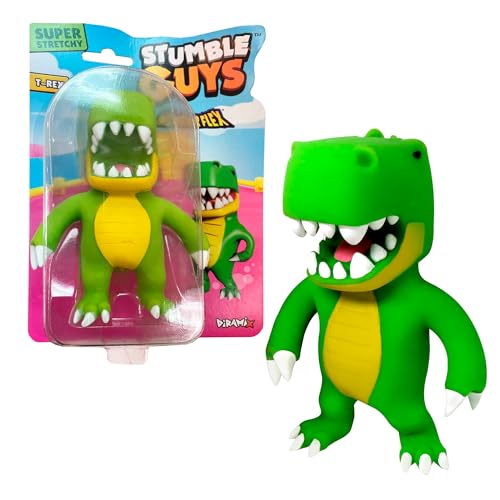 Bizak Monsterflex Stumple Guys, Video Game, T-Rex, Super Stretchy and Elastic, 15 cm, 16 M