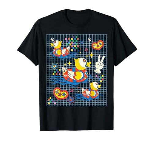 Kidcore Estética Pato Parches Decora Kei Pato Lover Regalo Camiseta