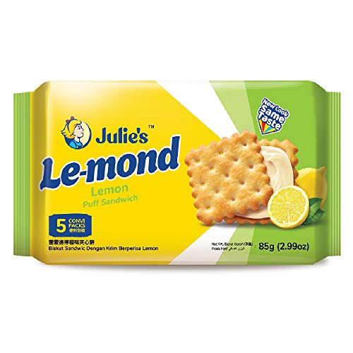Julie's Le-mond Lemon Flavoured Cream Puff Sandwich 85g x 3