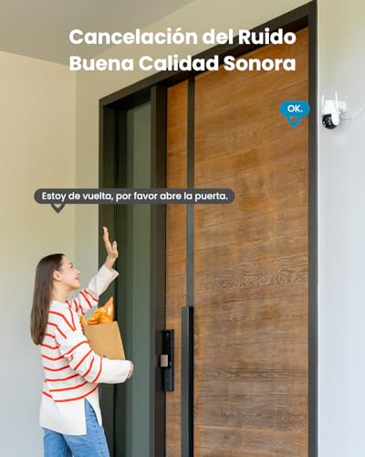 Miniatura 9 de Iegeek 3mp Camara Vigilancia Wifi Exterior Solar Con Bateria Sin Cables, Camara Vigilancia Exterior Solar Visión Nocturna Color, Ptz 360 App Remoto, Humana Detección, Ip65, Voz Bidireccional 2pcs