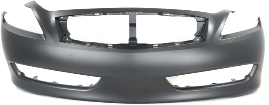 GGDZTMNB Bumper Cover Front Side Primed without Fog Light Holes for Infiniti for G37 2008-2010 16578350