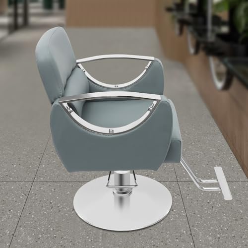 Image of Barber Chair,Salon Chair for Hair Stylist with Height Adjustment,360 Rotatable Salon Chair for Barber Store,Beauty Salons,Spas