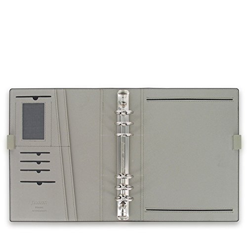 Filofax Domino Persoonlijke organizer, rubberen bandsluiting, navulbaar, A5, zwart - Image 4