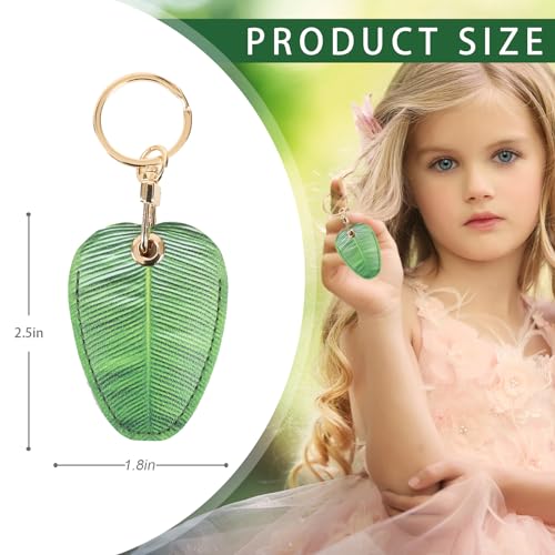Image of Leather Keychain Case Holder Compatible with Apple AirTag, GPS Airtag Keychain Finder Tracker with Key Ring, Anti-Scratch Protective Air Tag Cover | Leather