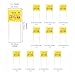 VANXY 275VAC X2 MKP Safety Capacitor Kits 10Values*5Pcs=50Pcs 10mm Pitch 0.001UF 0.0047UF 0.01UF 0.022UF 0.033UF 0.047UF 0.1UF 0.22UF 0.33UF 0.47UF Polypropylene Film Capacitor Yellow