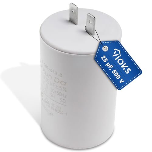 VIOKS Condensador 25 µF 500 V de repuesto para motor de condensador Kärchеr 9.085-013.0 – Condensador CBB60 25 500 VAC apto para limpiador de alta presión Kärchеr K2