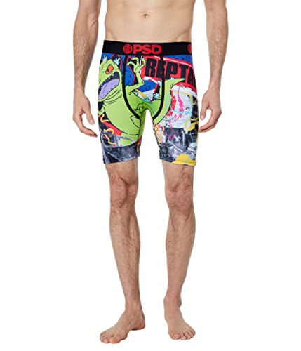 PSD Men's Reptar Retro Boxer Briefs, Multi, S