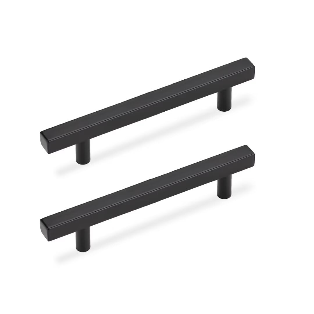 NIZADO 3 Inch Cabinet Pulls Black, Matte Black Handles for