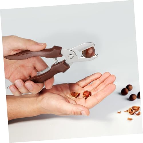 HIAKDOFT 板栗開口剪 ステンレス製 頑丈構造で栗皮むき簡単 胡桃割り器 ナッツクラッカー 工具 設計で快適グリップ
