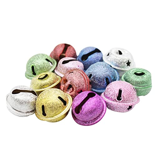 Levemolo Pet Collar Bells 10 Pack Cat Dog Collar Pendants Bells for Outdoor Activities Random Color