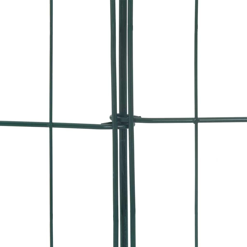 Set di 8 recinzioni per stagno, verde, 50 x 80 cm, in acciaio, design moderno, robusto e durevole, per giardini, terrazze e balconi
