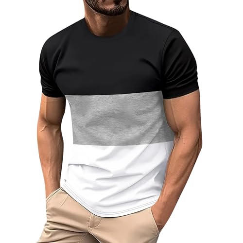 Camisetas Manga Corta Hombre Deporte Tallas Grandes Gym T Shirts Homem Noir Camisa Manga Corta Oferta Flash Técnica Militar Surf Fit Camiseta Running Hombre Noir M