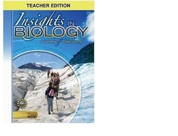 Hardcover Insights in Biology (Journey of Discovery, Teacher's Edition) Book