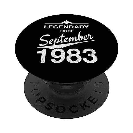 40 cumpleaños Nacido en septiembre de 1983 Vintage 40 años PopSockets PopGrip Intercambiable