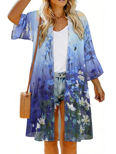 Image of Swimsuit Coverups for Women Sarong Beach Bikini Wrap Sheer Short Skirt Chiffon Scarf for Swimwear