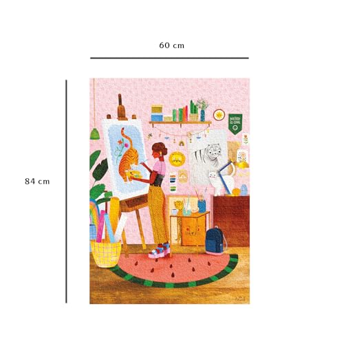 Puzzle 1500 pièces : Atelier d'artiste Laura Lhuillier Ravensburger Nathan - vue 5