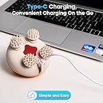 arboleaf Electric Scalp Massager Head Massager Scalp Stress Relax, 5 in 1 Kneading 128 Massage Nodes, Waterproof Hair Massage with 8 Removable Claws Cat Scratcher, Gift for Dad Mom - Image 5