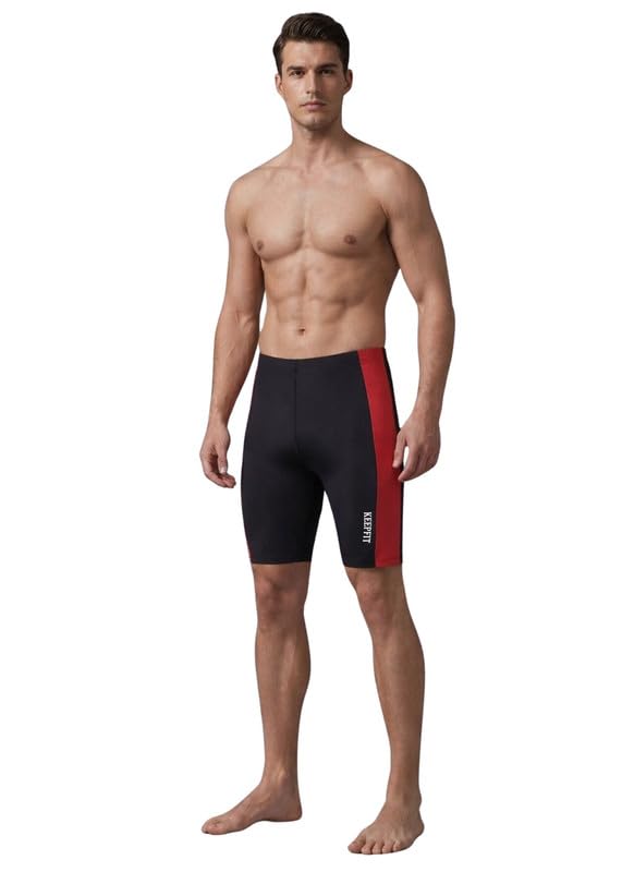 Men Four-Way Stretch Swim Jammers-image-6