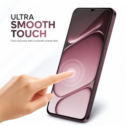Image of FIRST MART Tempered Glass Screen Protector for OnePlus N6x - Full-Glue Screen Guard, 3D Edge to Edge, HD Clear, Bubble-Free, Case-Friendly, Black, Pack of 2