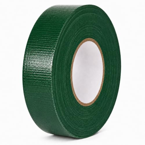 Image of GGR Supplies CDT-36 Dark Green Cloth Duct Tape, 1.5 Inch x 60 Yards | Industrial Grade; Waterproof and UV Resistant; Clean Removal With No Sticky Residue; Repairs, Packaging, Bundling and Sealing