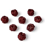 とんぼ玉 R2M あわじ玉 組紐 和風 ビーズ 8.5ｍｍ 12個 水引玉 アクセサリー 飾り紐 飾り結び 水引ビーズ パーツ (エンジ)