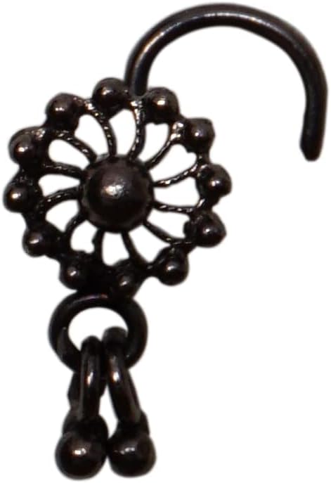 Indian Nose Stud Black Nose Hoop Crystal Nose Pin Bell Nose Stud Crock Screw Nose Ring Indian Nose Ring