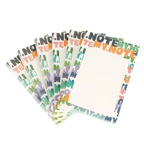 EooUooIP Haftnotiz-Notizbuch,6 Stück Haftnotizbuch zum Notieren, Skizzieren,Zeichenpapier für Anfänger,Malkunstpapier,Geeignet für Erwachsene und Anfänger.