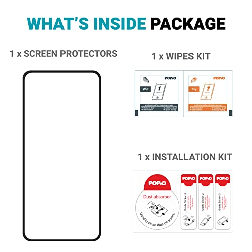 Image of POPIO Military-Grade Gorilla Tempered Glass for Poco X2 / Poco M2 Pro /Redmi K30 / Redmi Note 9 Pro /Redmi Note 9 Pro Max | 9H Hardness, Edge-to-Edge, Bubble-Free