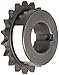Martin Roller Chain Sprocket, Hardened Teeth, Bored-to-Size, Type B Hub, Single Strand, 40 Chain Size, 0.5" Pitch, 19 Teeth, 1.375" Bore Dia., 3.292" OD, 2.5" Hub Dia., 0.284" Width