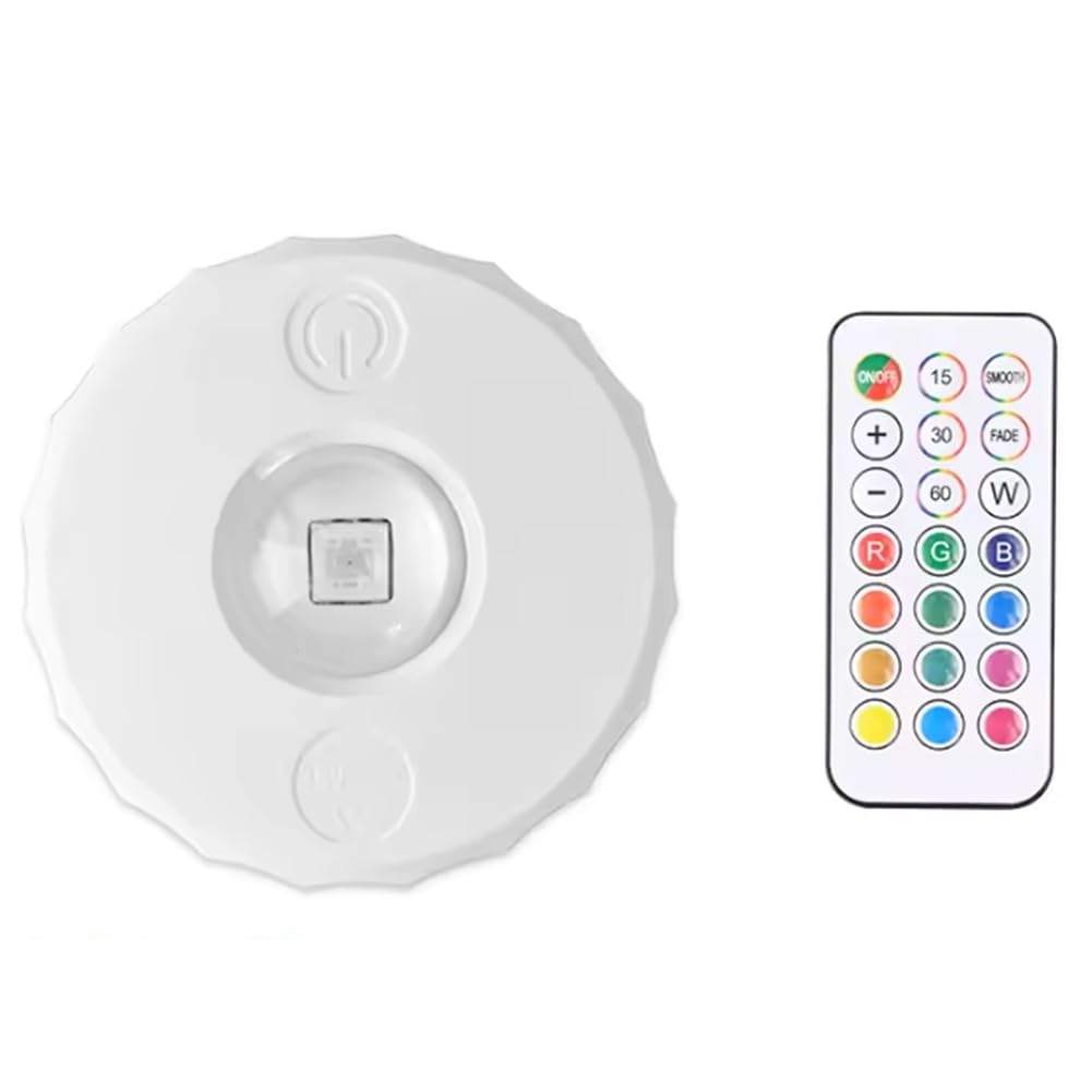 CTRLZS New USB Rechargeable RGB Led Under Cabinet Light Night Light Dimmable Spotlights for Kitchen Display Closets