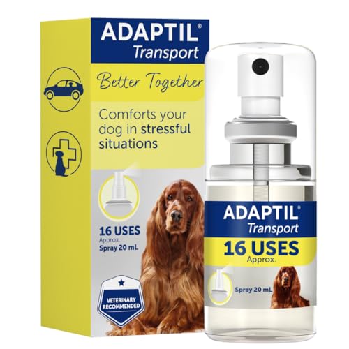 Adaptil Transport Spray For Dogs 20ml Adaptil Dog Calming Spray Uses Pheromones To Help Reduce Anxiety And Stress In Pet Dogs Pheromone Spray Helps Anxious Dogs Stay Calmer