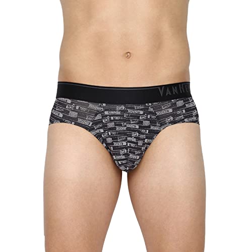 Image of Van Heusen Men Regular Fit 4 Way Stretch Body Defining Fit Allover Print Briefs - Available in Pack of 1 & 2