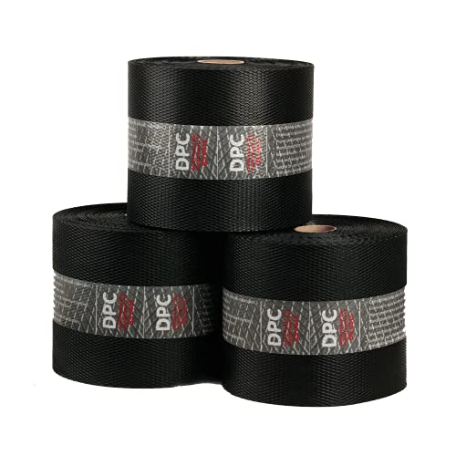 Bond-It Damplas 150mm x 30 Metre Roll Damp Proof Course DPC Conforms to BS6515 CE Mark to EN 14909 Black DPC150