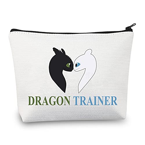 LEVLO Luna And Toothless Cosmetic Bag How to Train Your Dragon Fans Gift Dragon Trainer Makeup Zipper Pouch Bag Fury Night Fury Toothless Merchandise (Dragon Trainer)