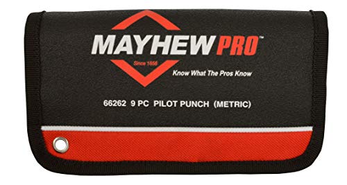 Image of Mayhew Tools 66262 Pilot Punch, 9-Piece Set, Black Oxide Finish