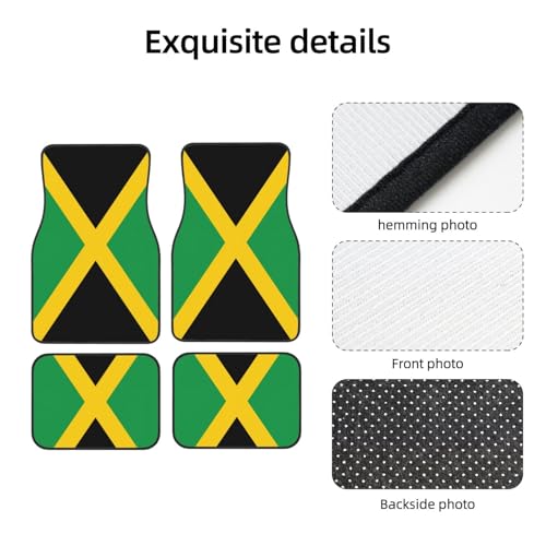 Tapis de voiture Jamaïque universels antidérapants pour SUV et berline - 3