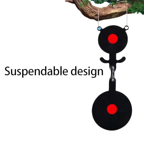 Objetivos giratorios 360 de metal para catapultas e inserto de árboles 5