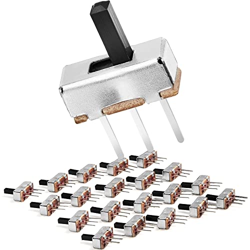 Image of Chanzon SPDT Mini Micro Slide Switch 1p2t 2 Position 20pcs 5mm Toggle Vertical Slide Switch Panel Mount Small High Knob Vertical for PCB Arduino Breadboard Electronic Board Dip Miniature SlideSwitch