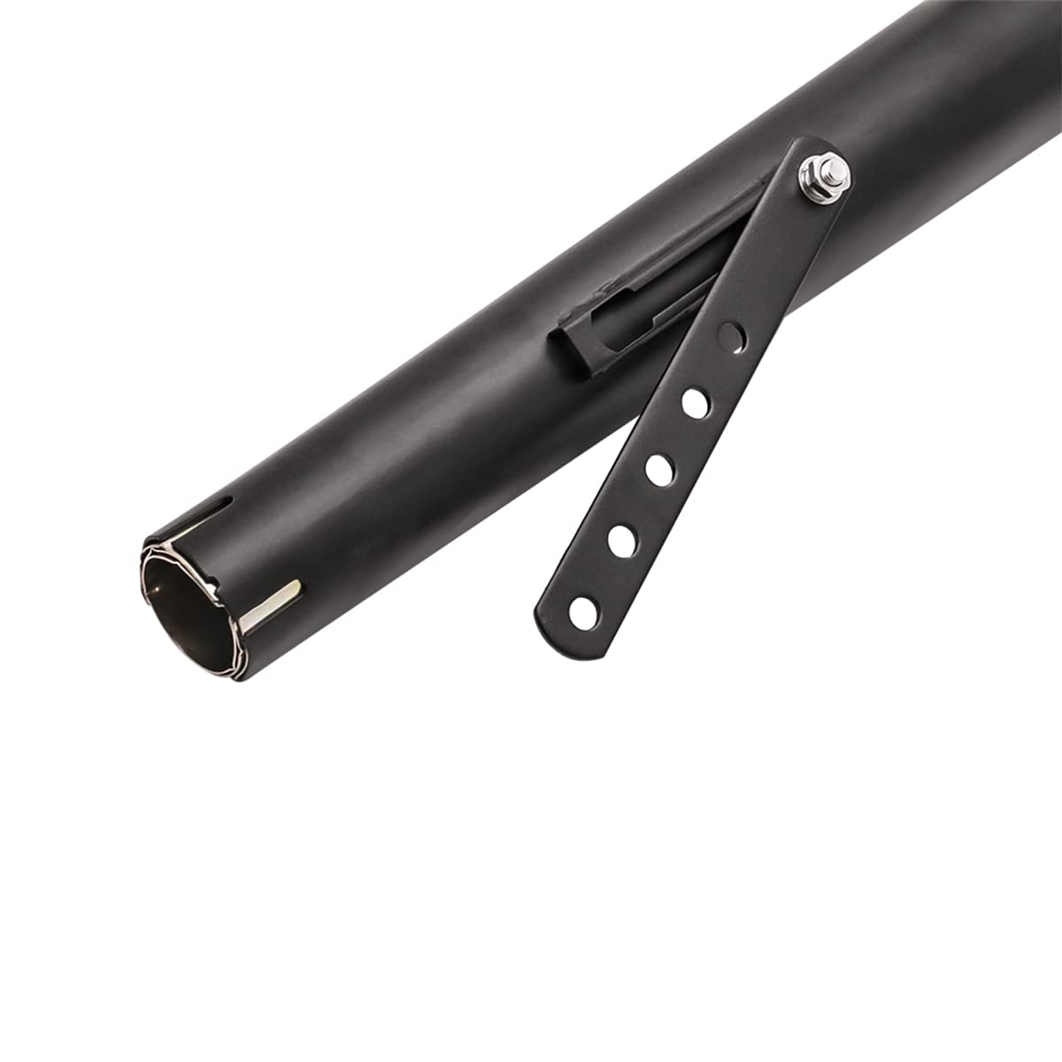 Universeller Motorrad-Auspuff zum Aufstecken 38 mm, 40 mm, 42 mm, Auspuff, für Motorrad, leise, leise, für Dirt Bike, Street Bike, Scooter, Cafe Racer (schwarz)