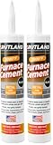 Rutland Products Black, 10.3 fl oz Cartridge Furnace Cement, 10 (Pack of 2)