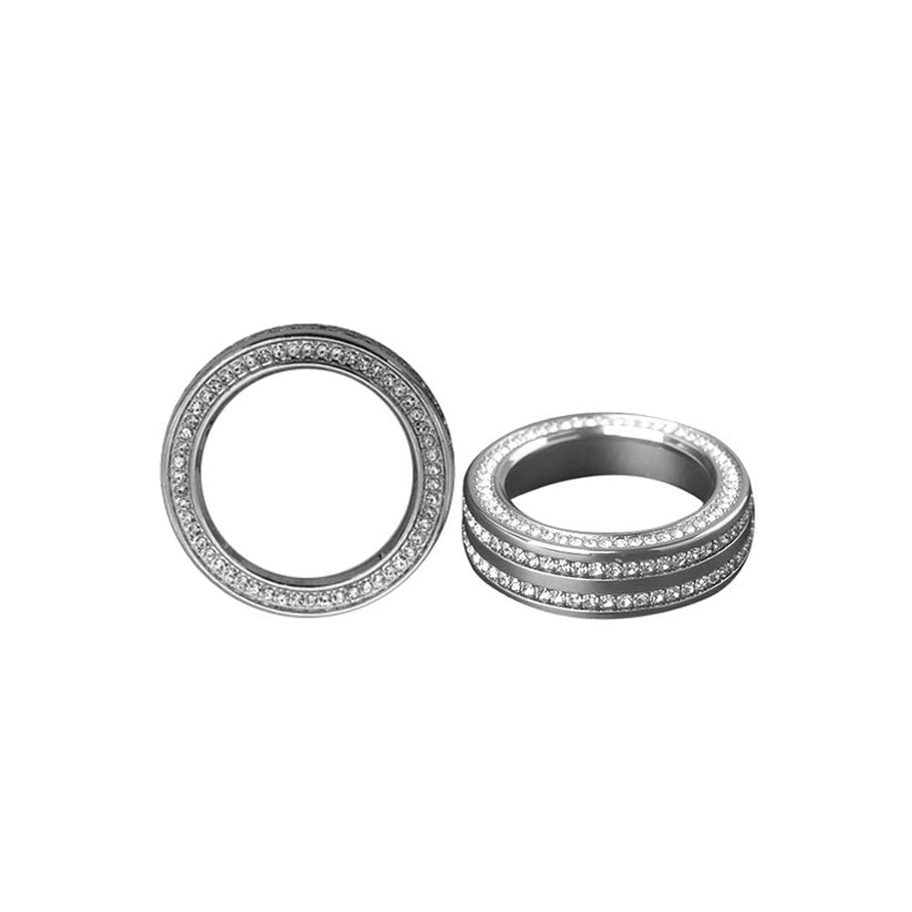 Mercedes Touchpad Kappe Silber - Zinklegierung Mit Kristall Für C-Klasse & GLC