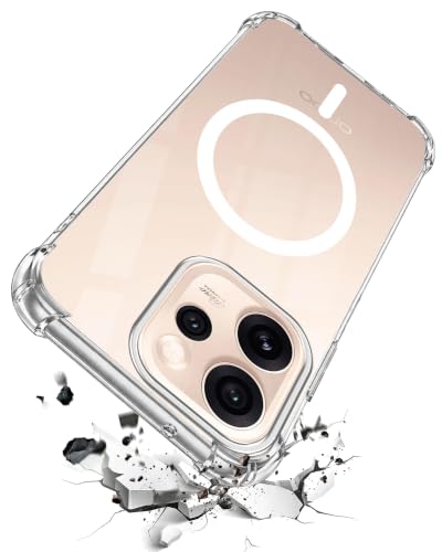 Image of Jkobi Shockproof Crystal-Clear Back Cover for Oppo Reno15 Pro 5G | Oppo Reno 15 Pro 5G (Magsafe Wireless Support | Drop & Camera Protection | Hard Polycarbonate)