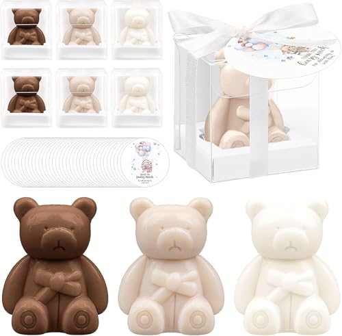 Cadeaux baby shower ours x36 avec boîtes pour invités de fête prénatale