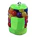 Spielzeugtasche Strapazierfähiger Kordelzug Strand und Pool Kinderspielzeug Aufbewahrungstaschen Packs, Multicolor Grün 16.0 x15.0 x 4.0 cm