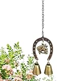 Décoration de jardin relaxante : ces carillons éoliens pour chevaux délivrent un son anti-stress grâce à une douce mélodie de vent, offrant une ambiance de méditation apaisante qui enrichit les du jardin ou du couloir, favorisant la tranquillité et les vibrations paisibles tout en se fondant harmonieusement avec l'environnement naturel pour une atmosphère accueillante.