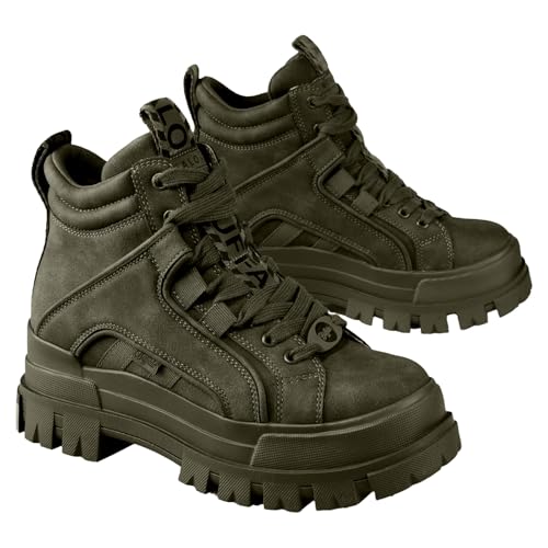 Buffalo Scarpe Donna Stivali Aspha NC Mid, cachi, 38 EU