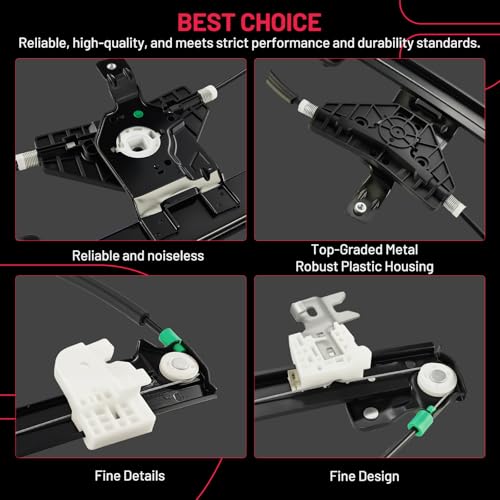 Image of BDFHYK 752-980 Power Window Regulator without Motor Front Left Compatible with Nissan Pathfinder 2013-2020