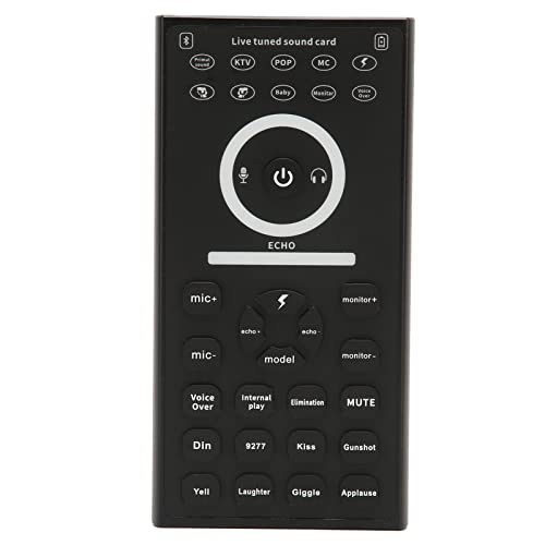 Voice Changer Disguiser, Handheld Mini Sound Changer Device, for Phone PC Computer, Multi Sound Effects Gaming Live Sound Card, Plug and Play