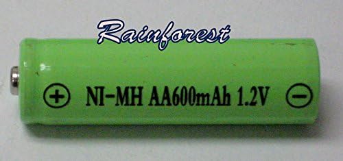 8 Piece Set AA Ni-mh 600mah 1.2v Rechargeable Batteries for Solar Lights