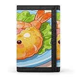 VTCTOASY Shrimp Stuffed Trifold Wallets Slim Wallet with Zipper Pocket Fashion Travel Wallets Minimalist Front Pocket Wallets for Men And Women